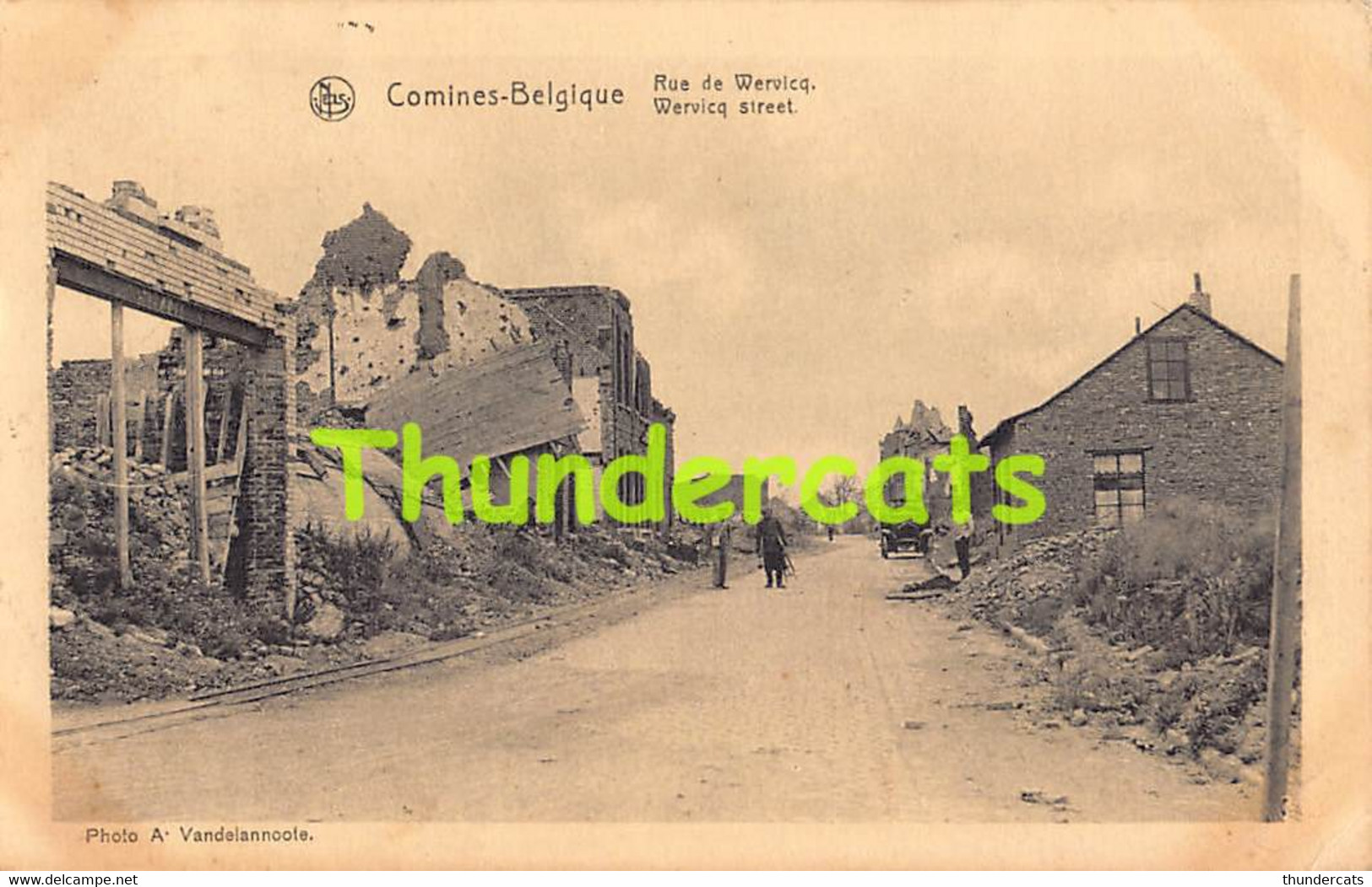 CPA COMINES BELGIQUE RUE DE WERVICQ WERVIK - Comines-Warneton - Komen-Waasten