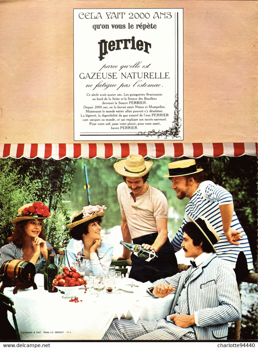 PUB  " PERRIER  "    1973  ( 24 ) - Perrier