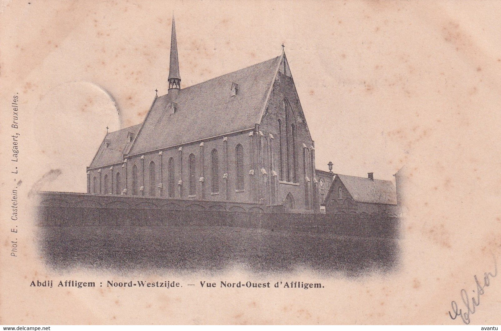 AFFLIGEM / ABDIJ / NOORD WEST ZIJDE  1901 - Affligem