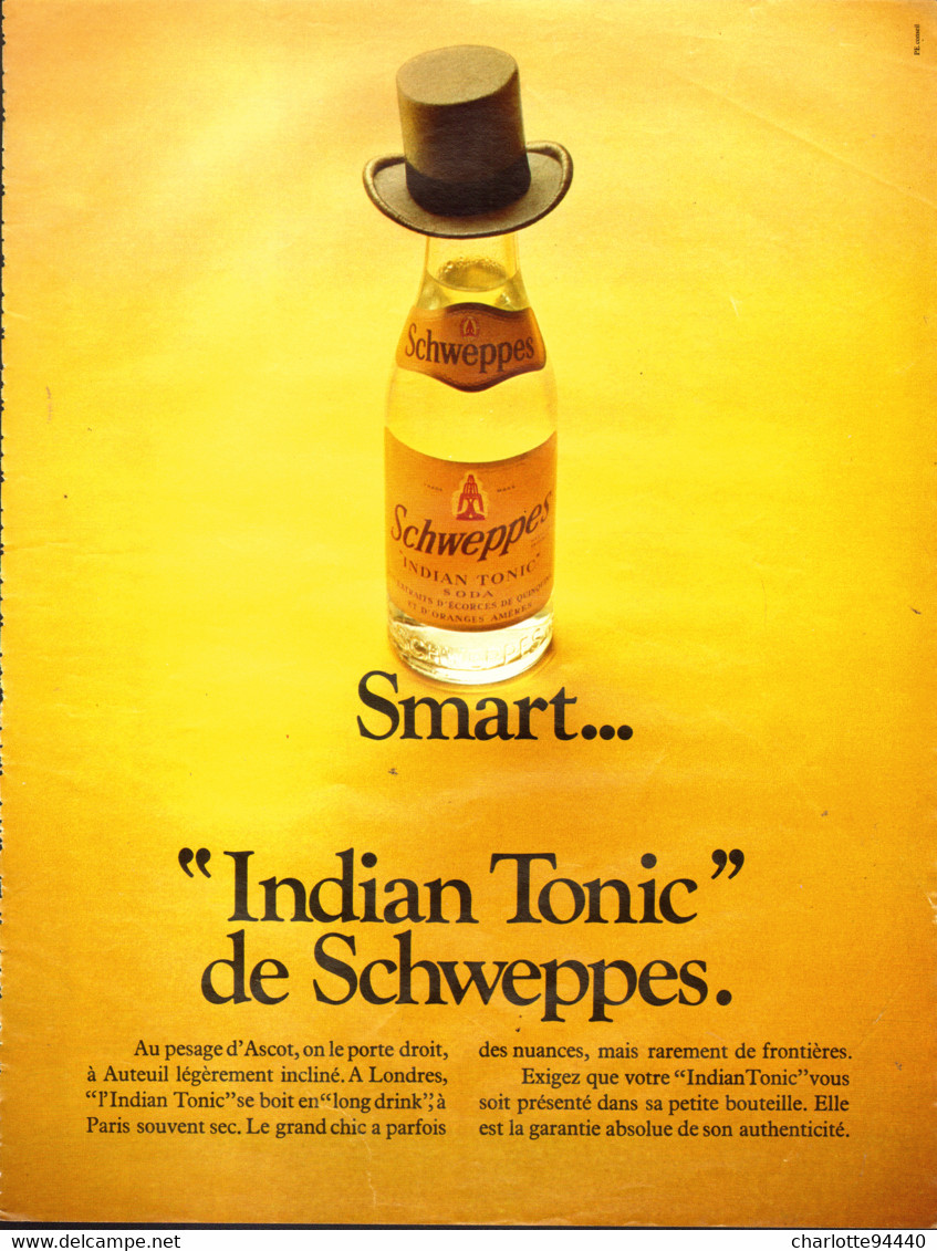 PUB  " SCHWEPPES  "    1973  (3 ) - Perrier