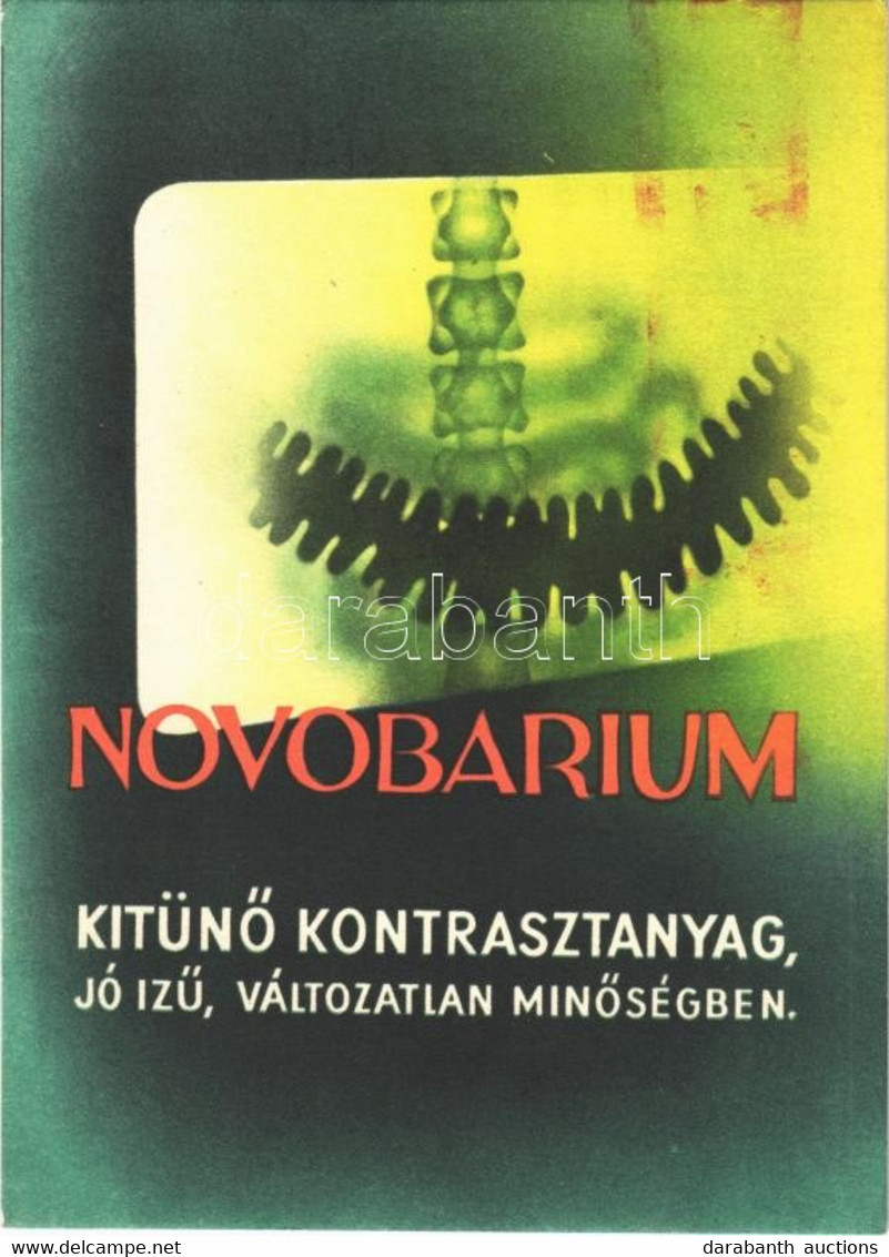 * T2/T3 1949 Novobarium "Kitűnő Kontrasztanyag, Jó ízű, Változatlan Minőségben" Dr. Wander Gyógyszer és Tápszergyár R.T. - Zonder Classificatie