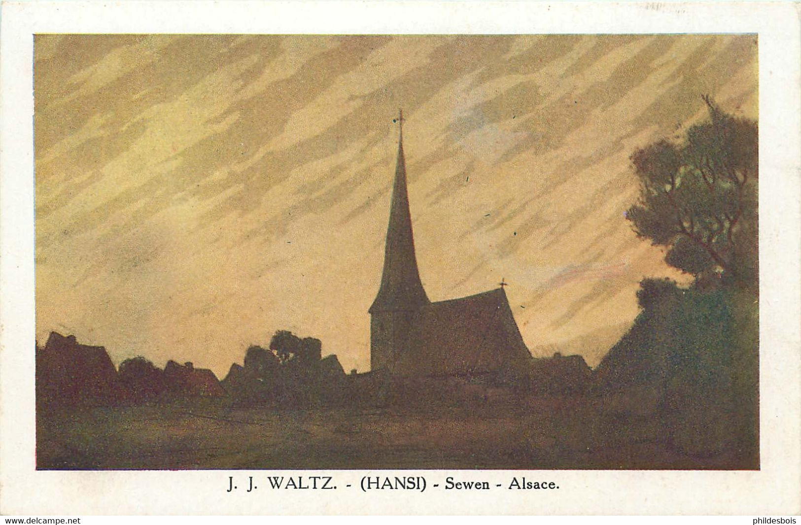 Illustrateur  J.J WALTZ HANSI   SEWEN   Alsace - Hansi