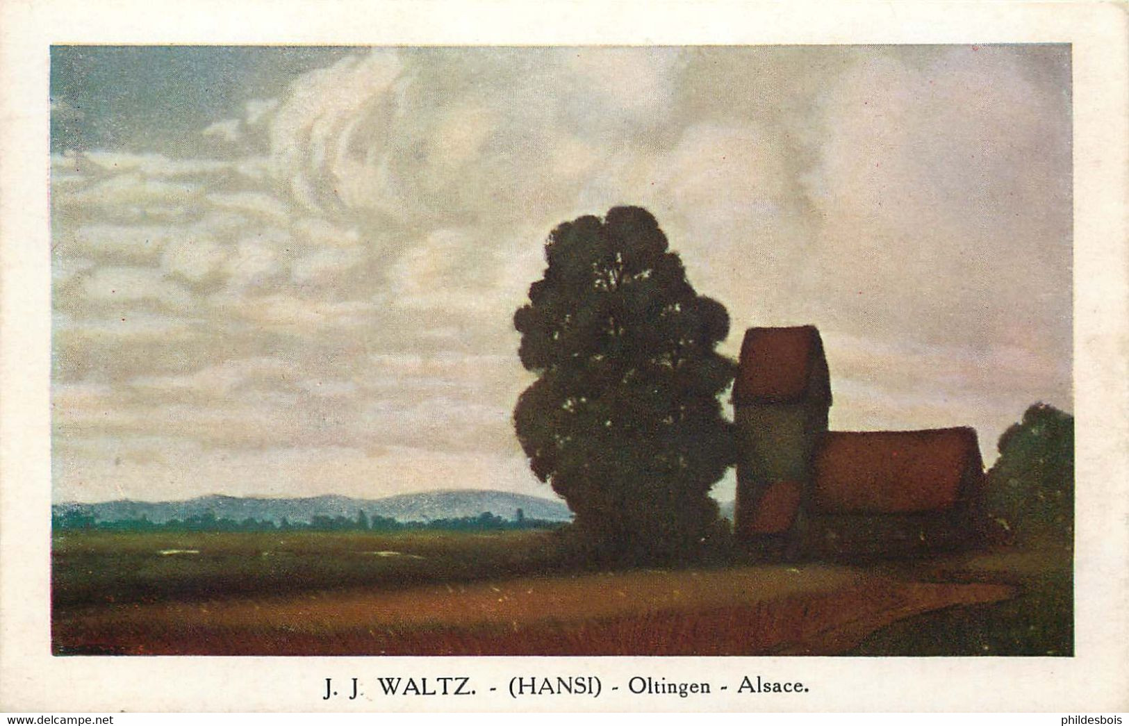 Illustrateur  J.J WALTZ HANSI   OLTINGEN   Alsace - Hansi