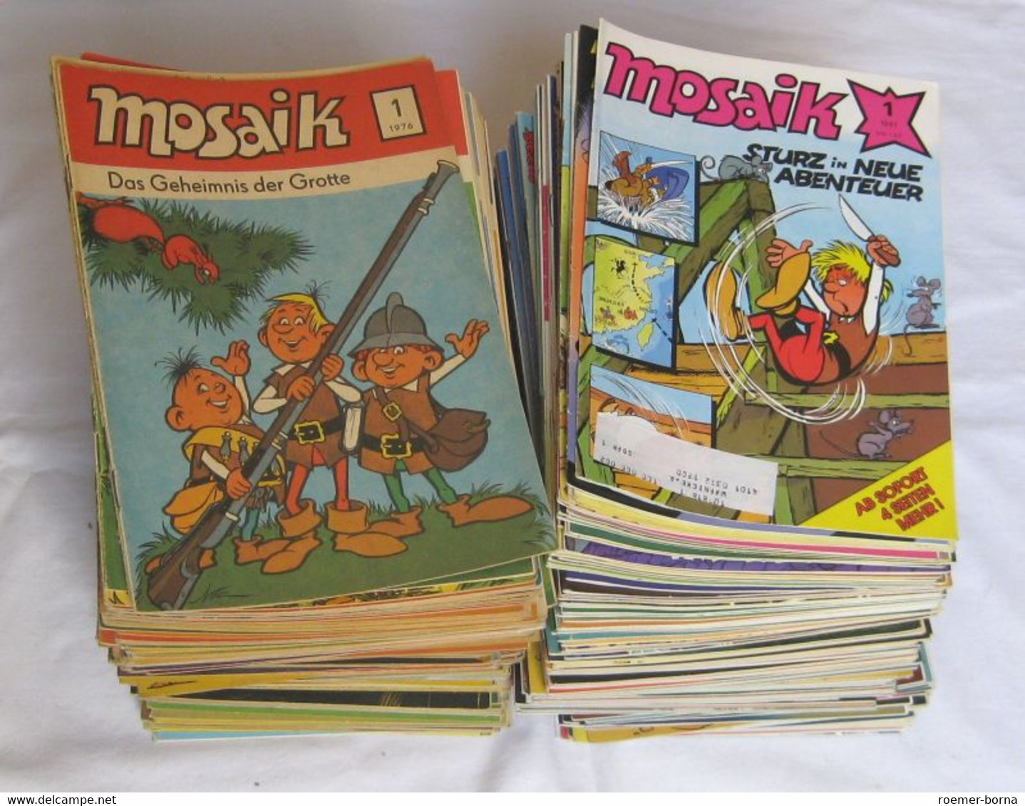 Mosaik Abrafaxe 1/1976 Bis 264/1997 Komplett 264 Hefte (100528) - Digedags