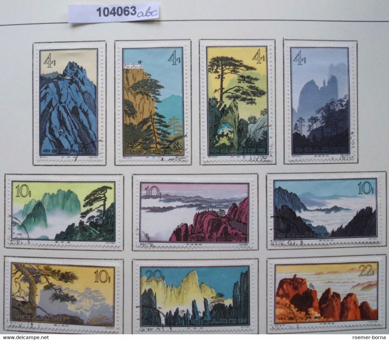 Seltene Briefmarken China Michel 744-759 Gestempelt 1963 (104063) - Otros & Sin Clasificación