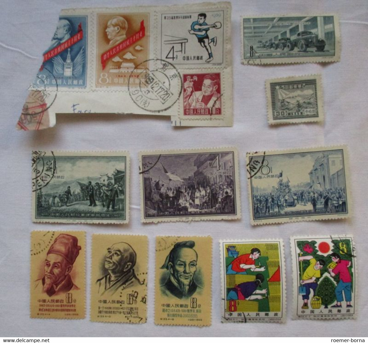 Schöne Sammlung Briefmarkenalbum Stamp Album China 120 Marken (126750) - Sonstige & Ohne Zuordnung