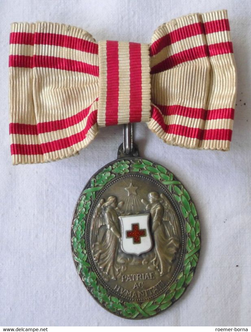 Österreich Rot Kreuz Medaille 1.Weltkrieg im Originaletui (100884)
