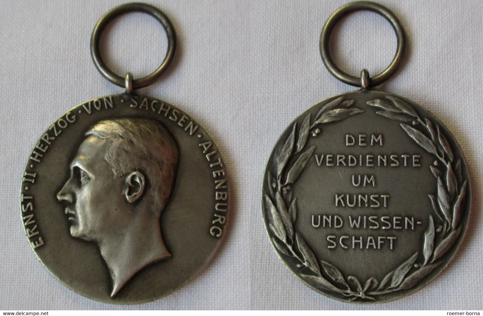 Sachsen Altenburg Orden Medaille Verdienste Um Kunst Und Wissenschaft (118500) - Duitsland