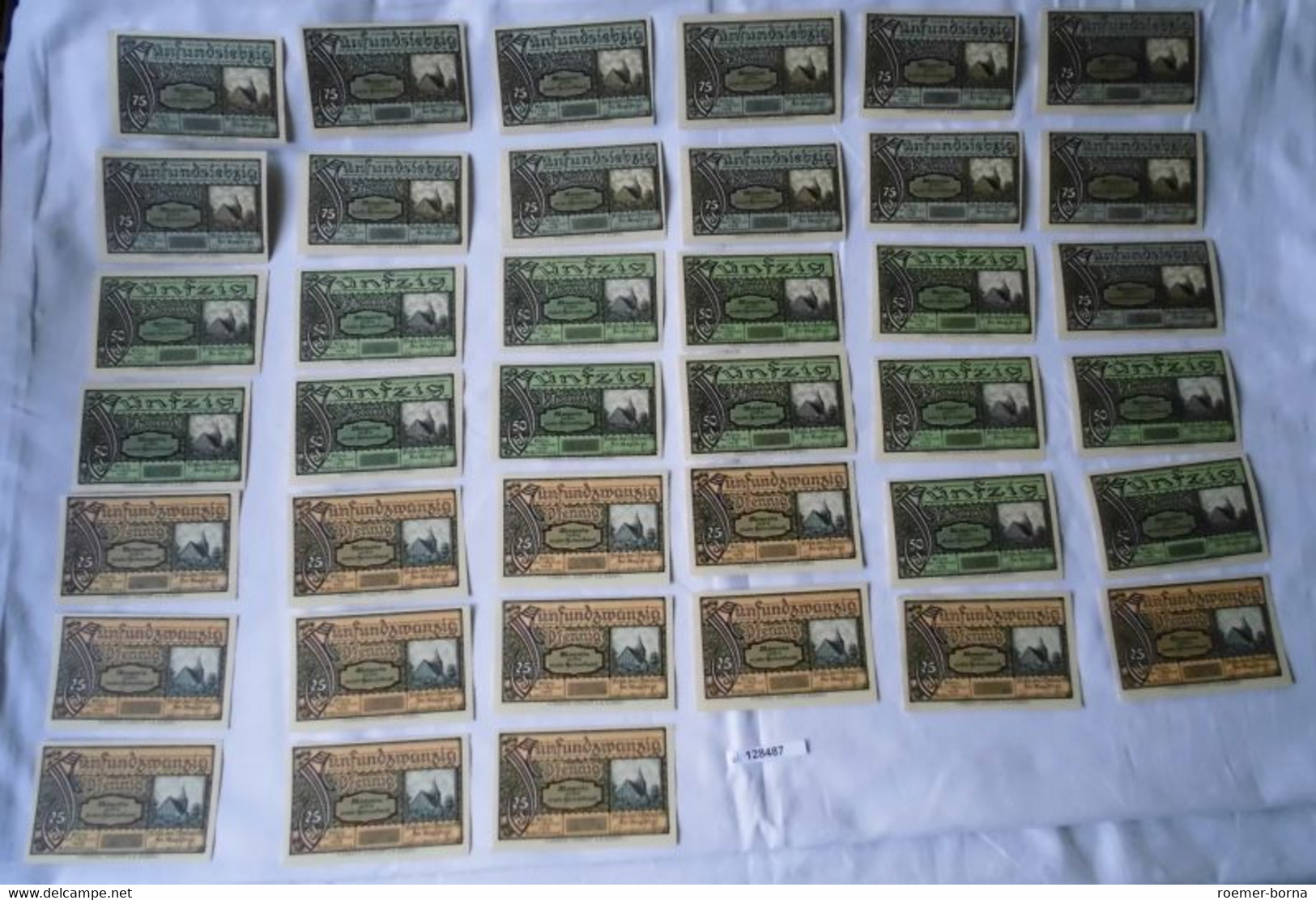 39 Banknoten Notgeld Stadt Arys In Ostpr. 1921 Ohne Kontrollnummer (128487) - Zonder Classificatie