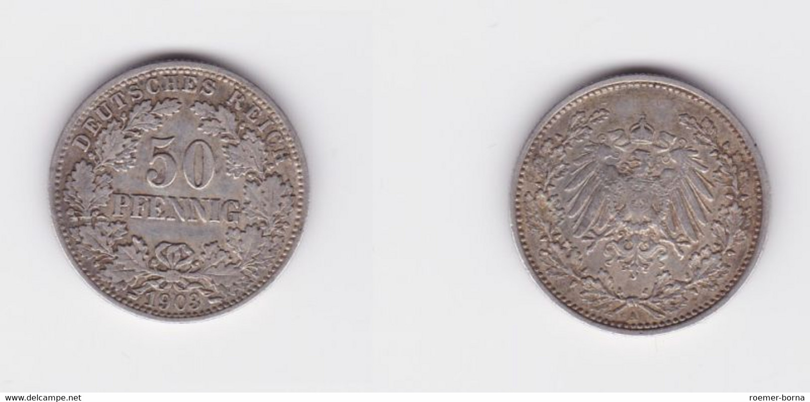 50 Pfennig Silber Münze Deutsches Reich 1903 A (124662) - 50 Pfennig