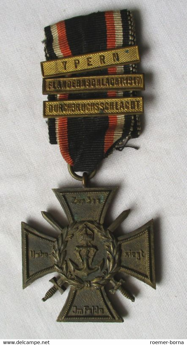 Ehrenkreuz Des Marine-Korps 1914-1918, Flandernkreuz + Gefechtsspangen (118708) - Germany