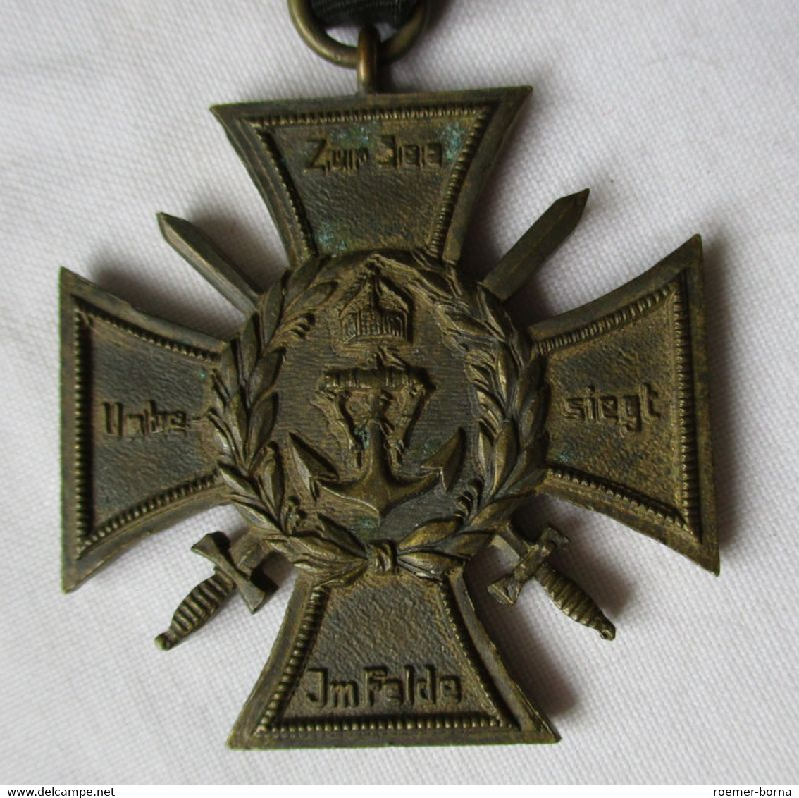 Ehrenkreuz Des Marine-Korps 1914-1918, Flandernkreuz + Gefechtsspangen (118708) - Germania