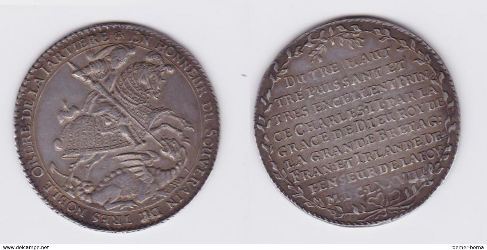 1 Taler Silber Münze Sachsen-Albertinische Linie Johann Georg II. 1678 (117282) - Taler & Doppeltaler