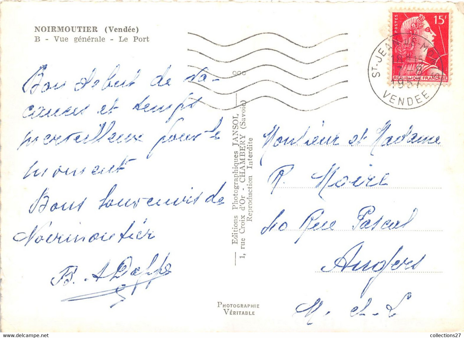 85-NOIRMOUTIER- VUE GENERALE DU PORT - Noirmoutier