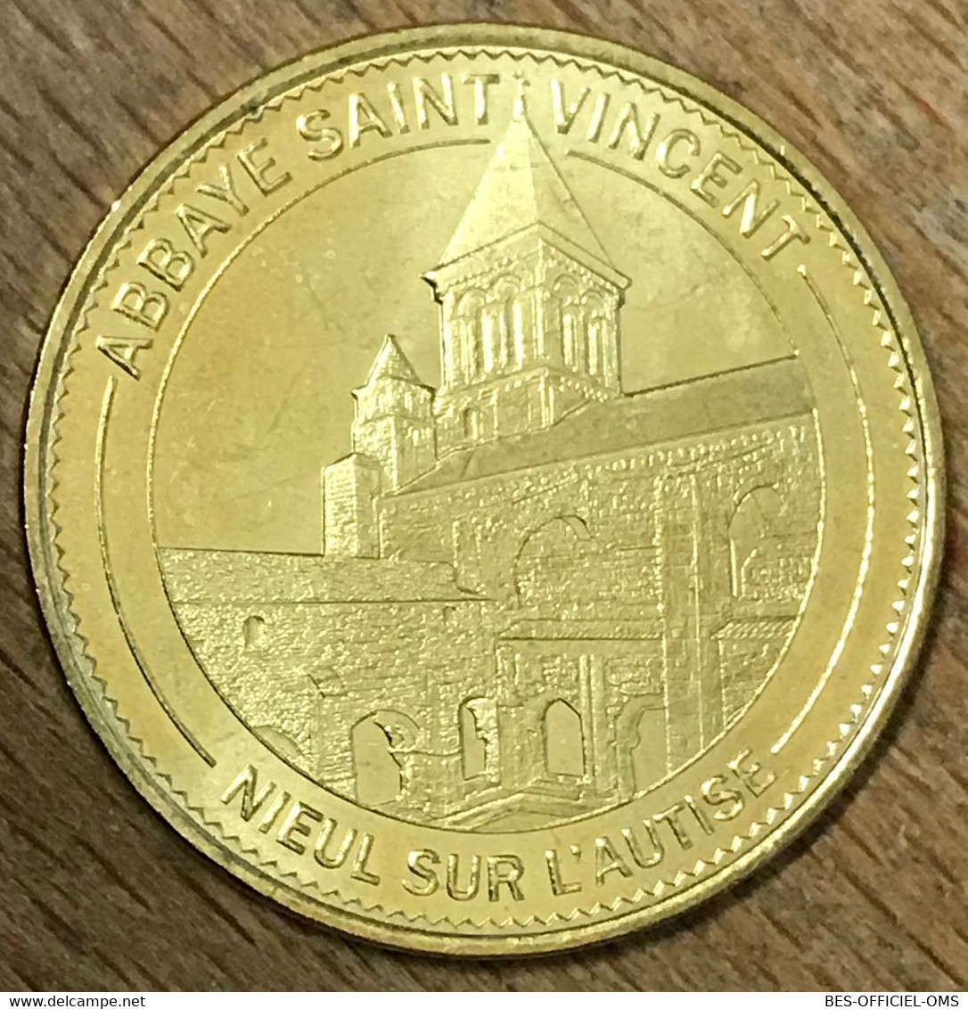 85 NIEUL-SUR-L'AUTISE ABBAYE SAINT-VINCENT MDP 2015 MÉDAILLE MONNAIE DE PARIS JETON TOURISTIQUE MEDALS COINS TOKENS - 2015