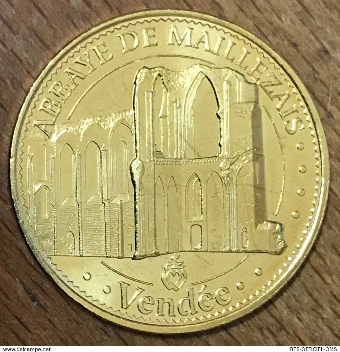 85 ABBAYE DE MAILLEZAIS MDP 2015 MÉDAILLE SOUVENIR MONNAIE DE PARIS JETON TOURISTIQUE MEDALS COINS TOKENS - 2015