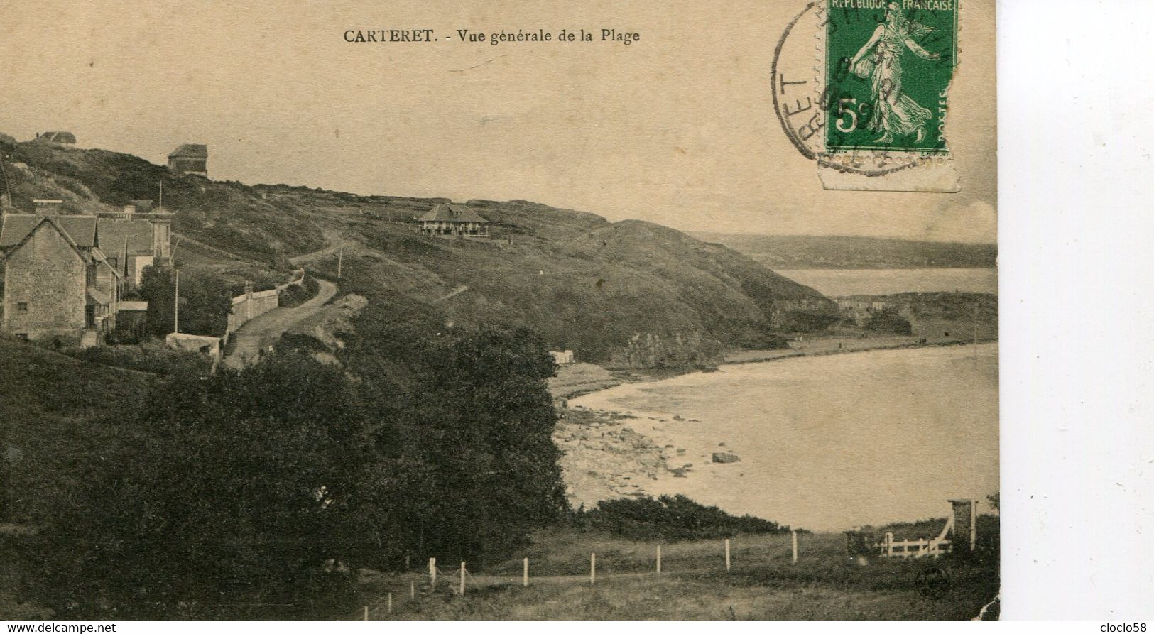 CARTERET VUE GENERALE DE LA PLAGE - Carteret