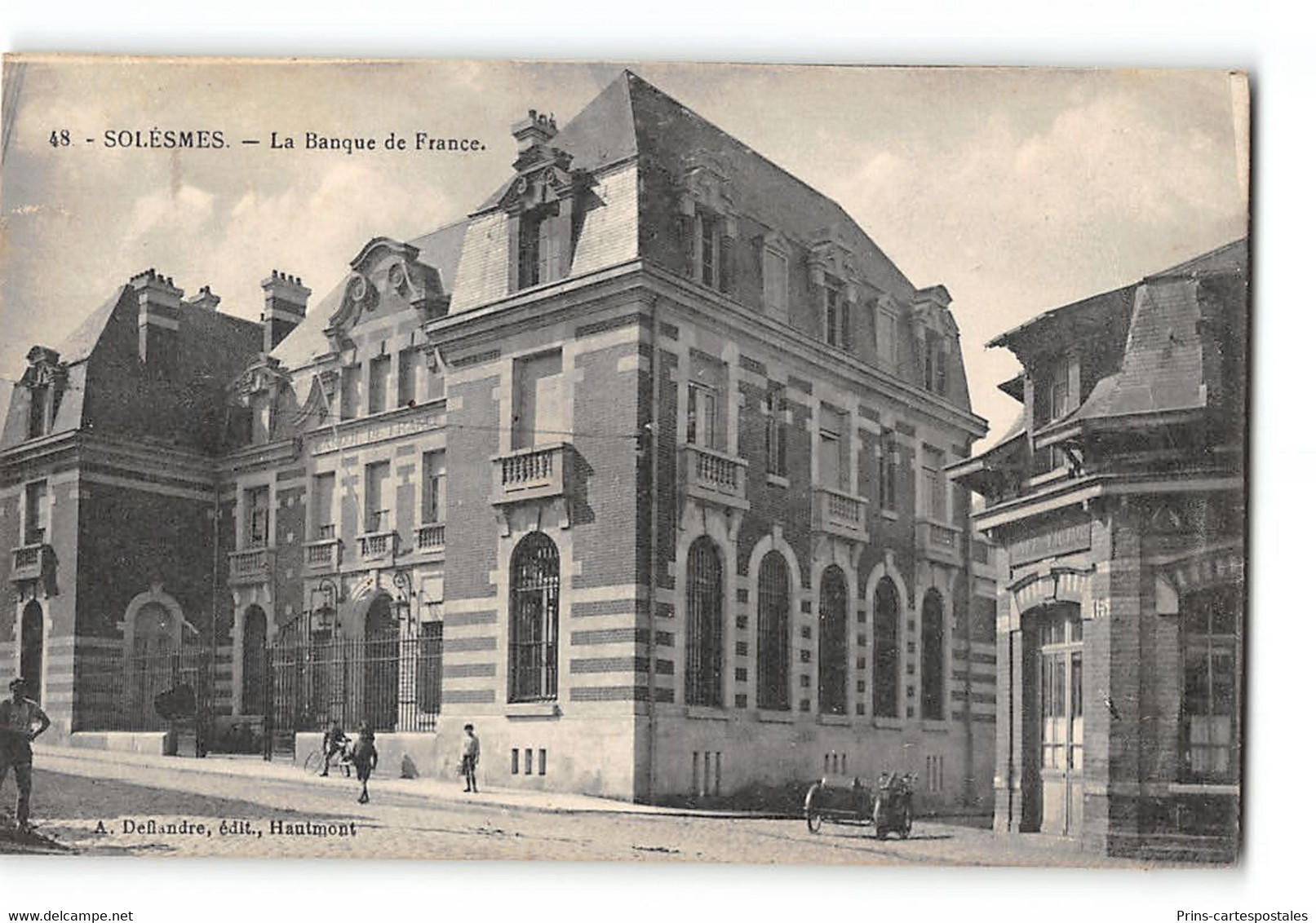 CPA 59 Solesmes - La Banque De France - Solesmes