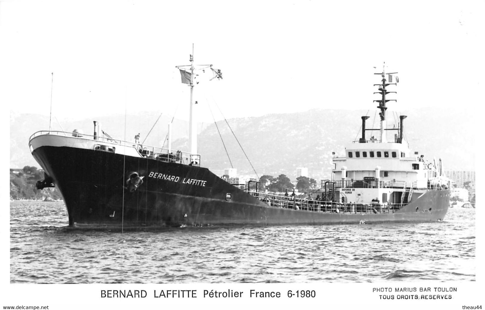 ¤¤  -   Carte-Photo Du Bateau De Commerce " BERNARD LAFFITTE "  -   Cargo, Pétrolier En 1960      -  ¤¤ - Pétroliers