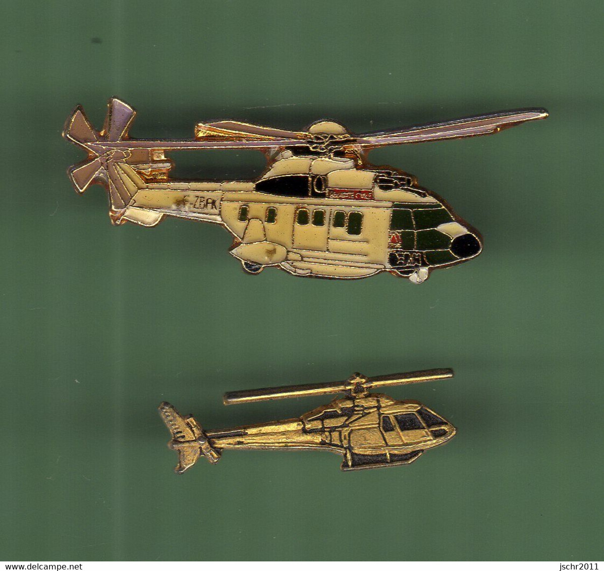 HELICOPTERE *** Lot De 2 Pin's Differents *** N°20 *** 5011-2 - Vliegtuigen