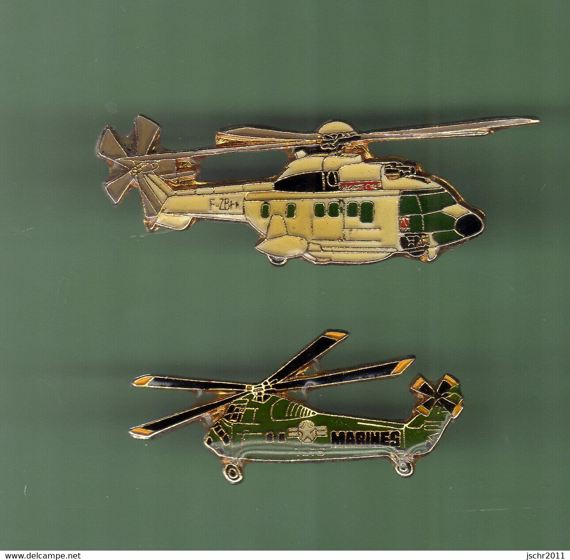 HELICOPTERE *** Lot De 2 Pin's Differents *** N°34 *** 5011-2 - Airplanes