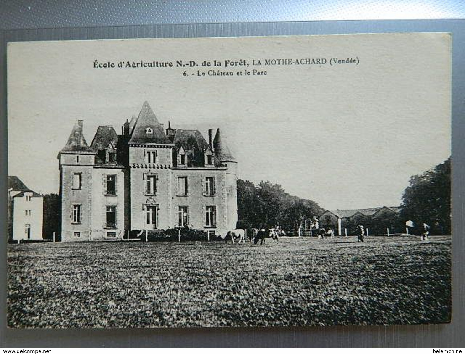 LA MOTHE ACHARD             ECOLE D'AGRICULTURE N D DE LA FORET                LE CHATEAU ET LE PARC - La Mothe Achard