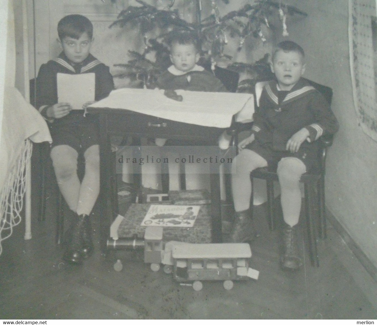 ZA362.21   Österreich - Austria- Photo Sent By Post  1931  WIEN -Elsa Braum - Christmas Tree- Children -  Toy Train - Other & Unclassified