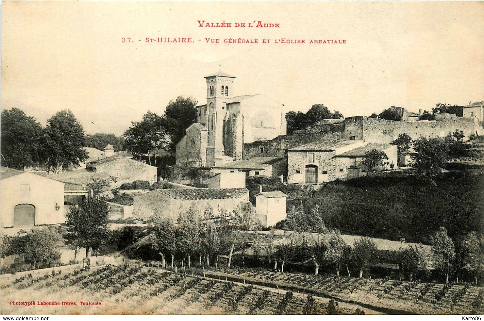 St Hilaire * Vue Générale Et église Abbatiale - Saint Hilaire