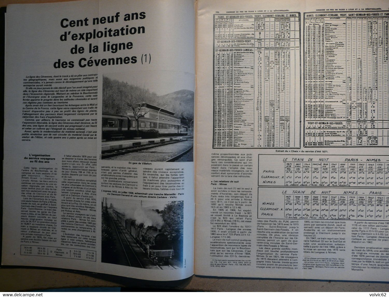 Vie Du Rail 1706 1979 Cevennes Villefort Saint Georges De Commiers La Mure Corps Gargan Raincy Cauvigny Maison Valerie - Trains