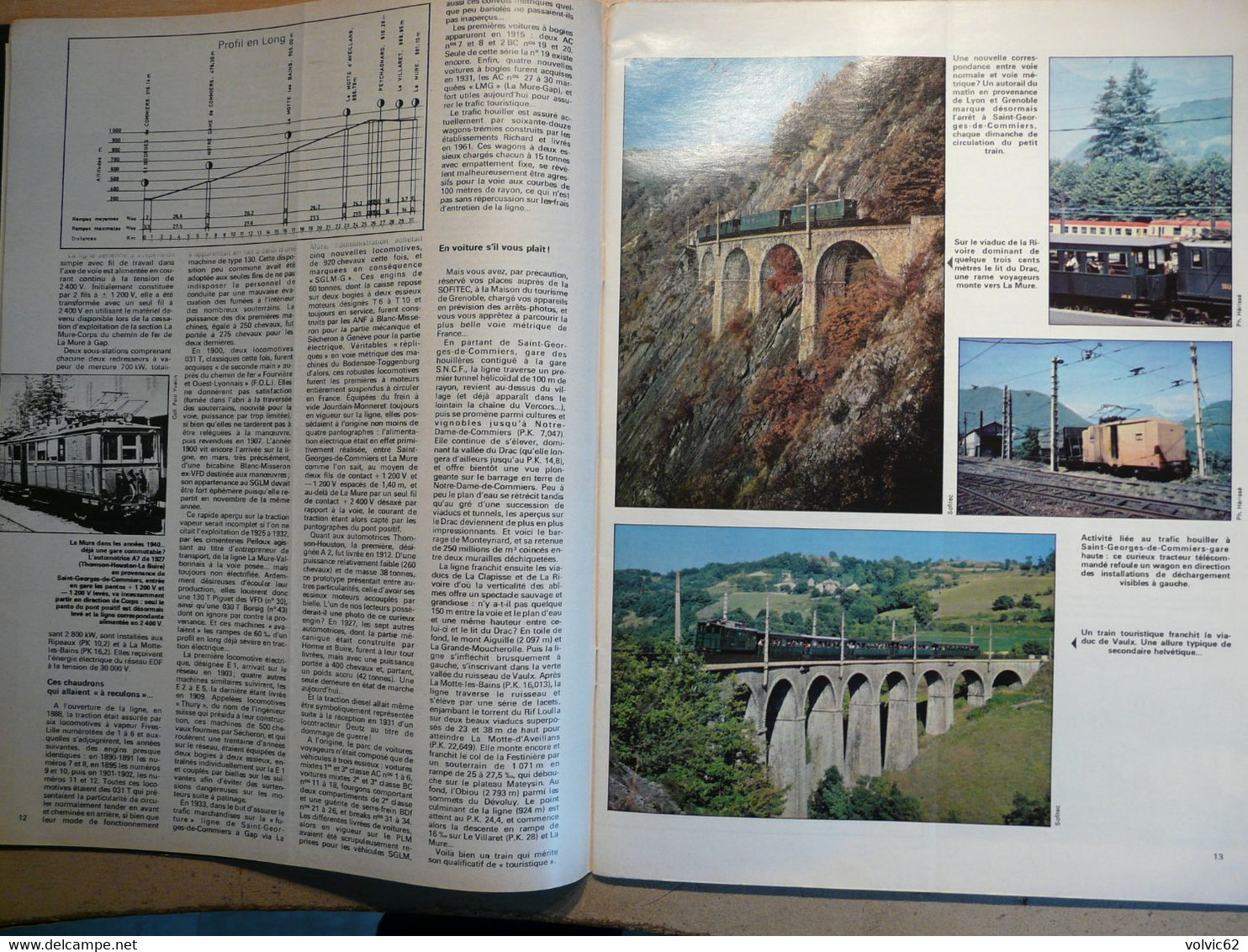 Vie Du Rail 1706 1979 Cevennes Villefort Saint Georges De Commiers La Mure Corps Gargan Raincy Cauvigny Maison Valerie - Trains