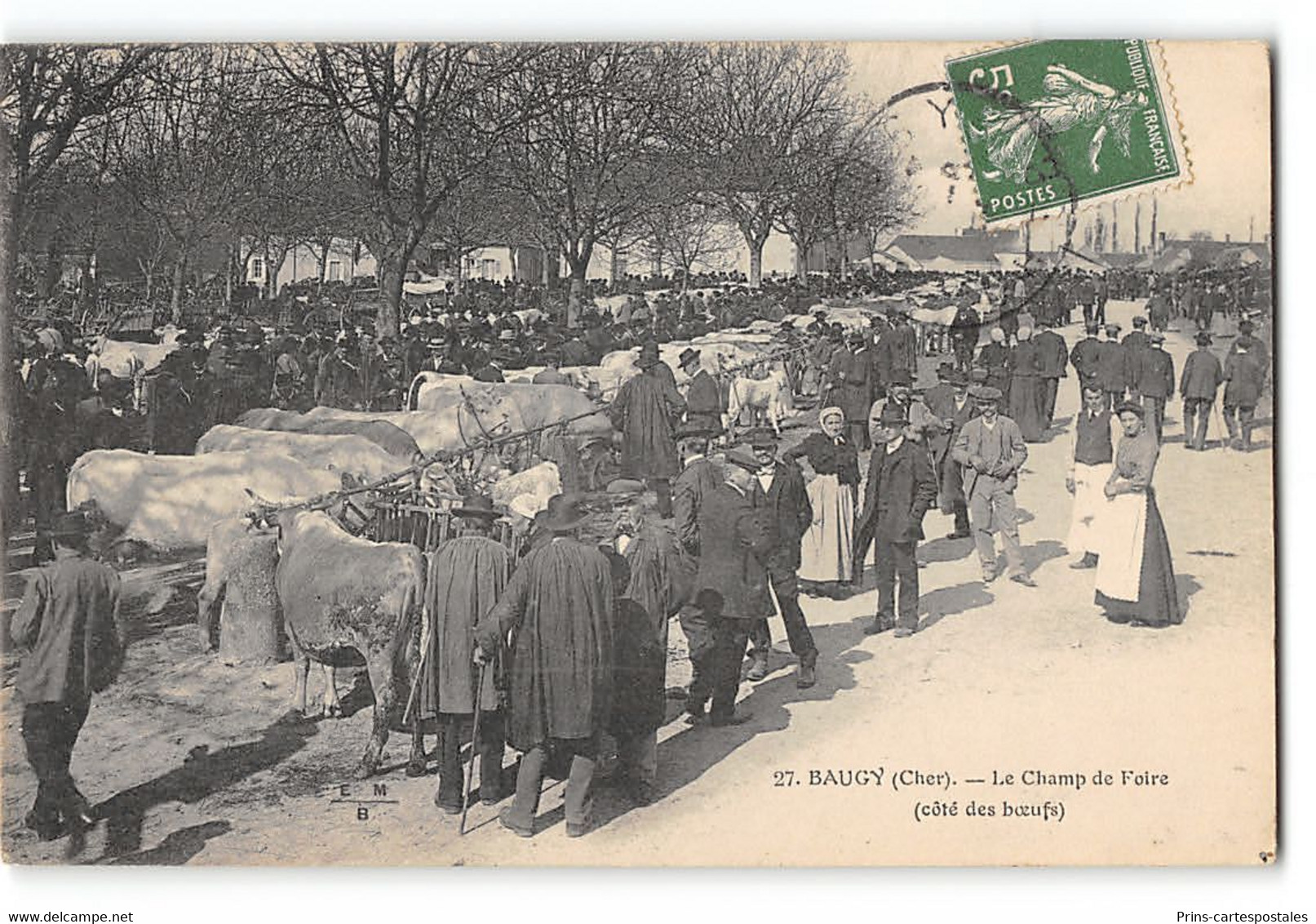 CPA 18 Baugy - Le Champ De Foire (côté Des Boeufs) - Baugy