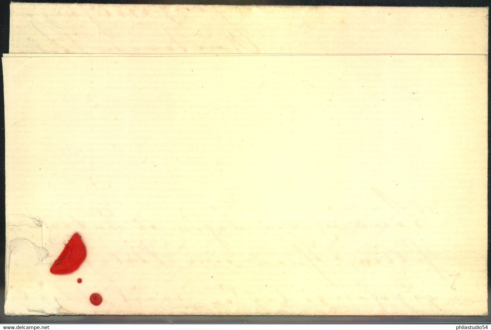 1864, Teil.Ortsbrief Mit 1/2 Ngr. Und Seltenem Roten "STADTPOST"-Stempel, Nummernstempel Schwach. - Saxe