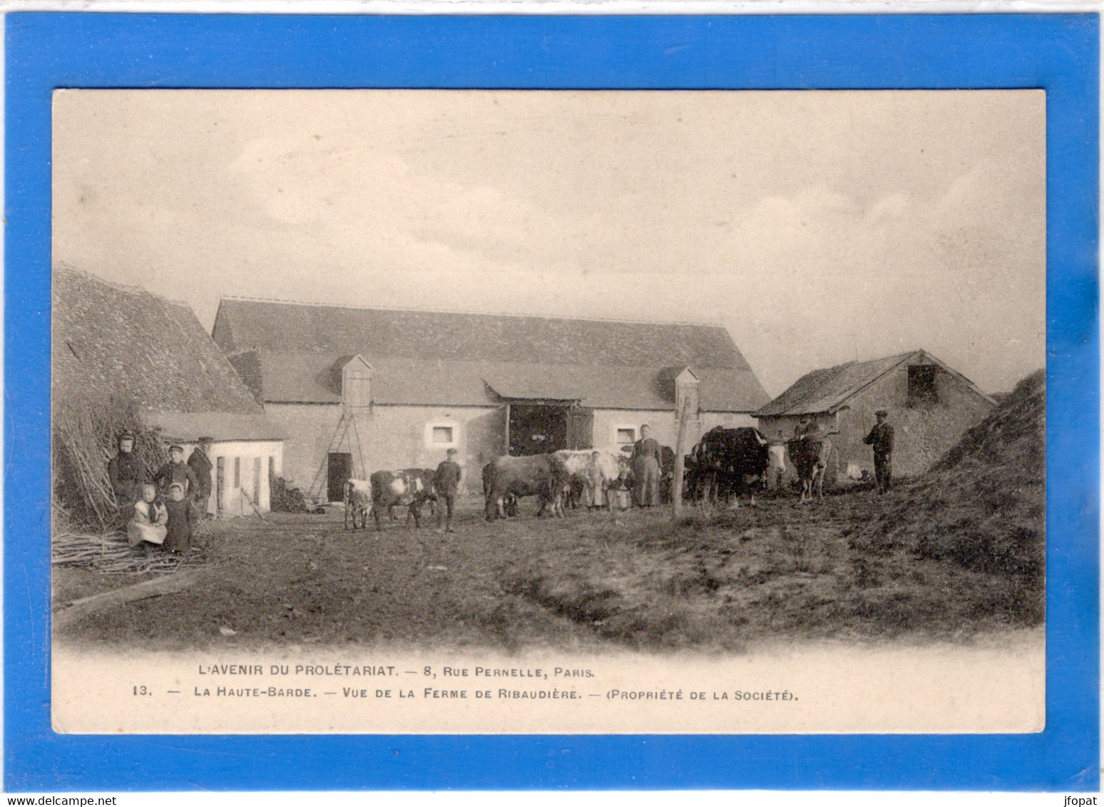 37 INDRE ET LOIRE - BEAUMONT LA RONCE La Haute-Barde, Vue De La Ferme De Ribaudière - Beaumont-la-Ronce