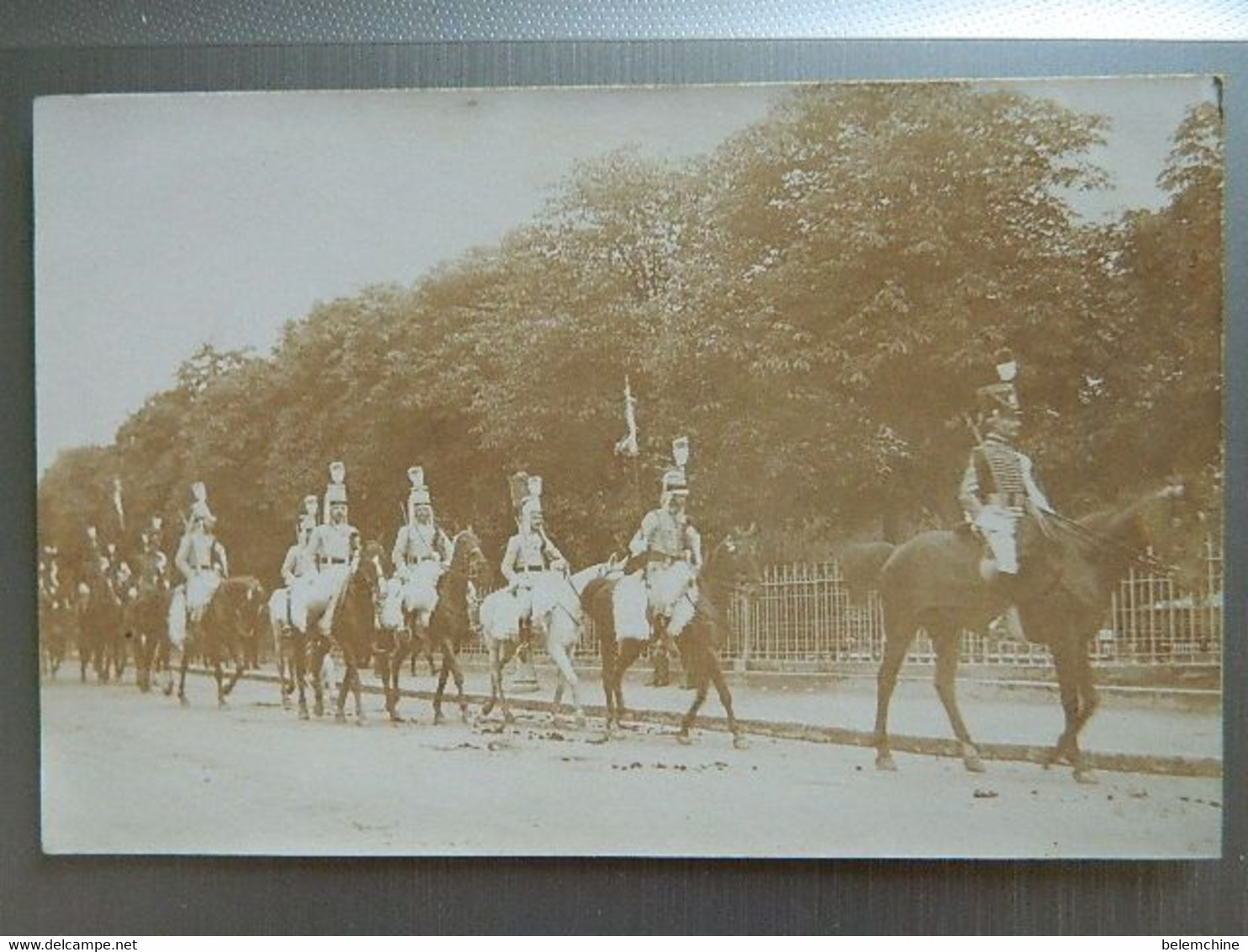 NIORT                                               CARTE PHOTO          DEFILE CAVALERIE   7e HUSSARDS - Niort