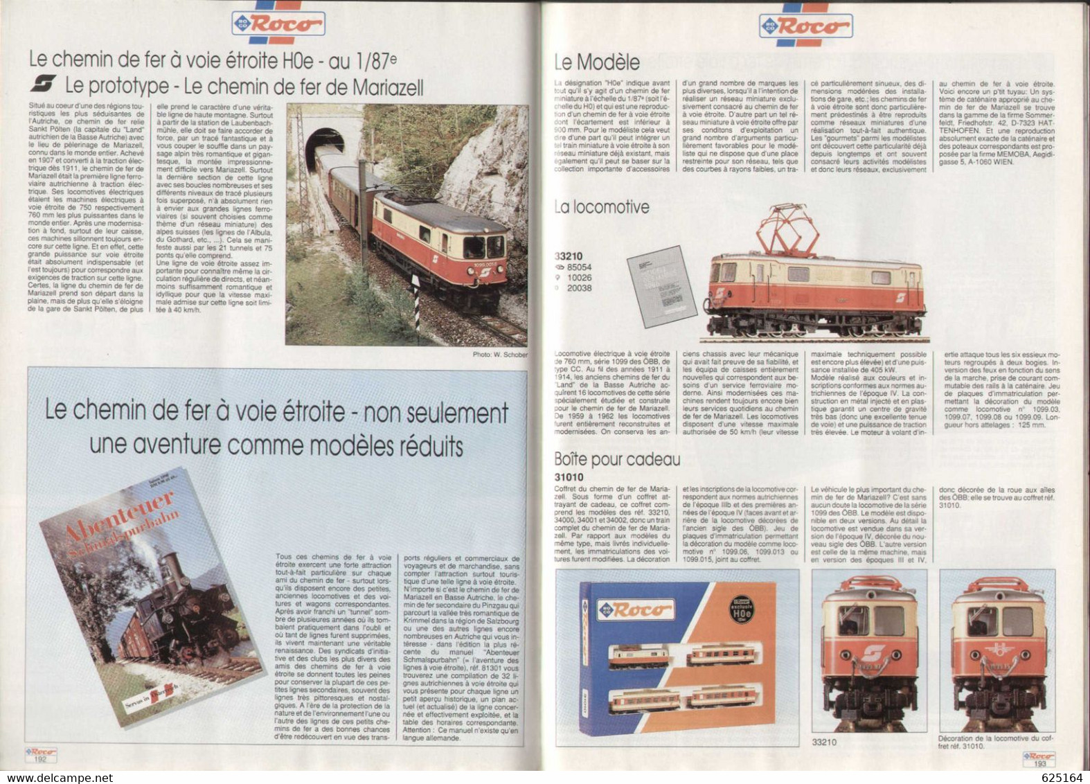 Catalogue ROCO 1990-91 écale O - HO - HOe - Édition Française - Frans