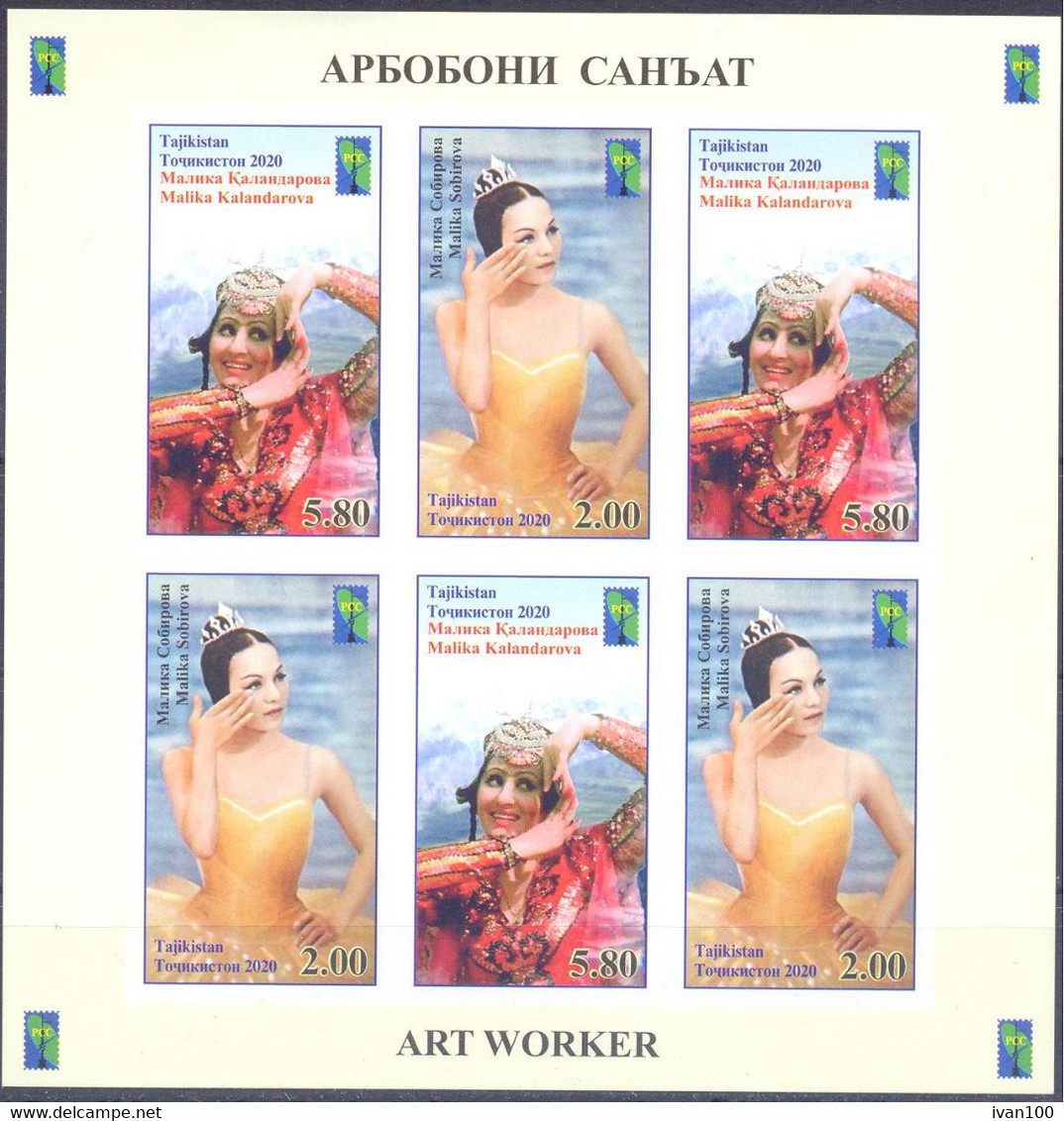 2020. Tajikistan, RCC, Art Worker, Sheetlet Imperforated, Mint/** - Tadschikistan
