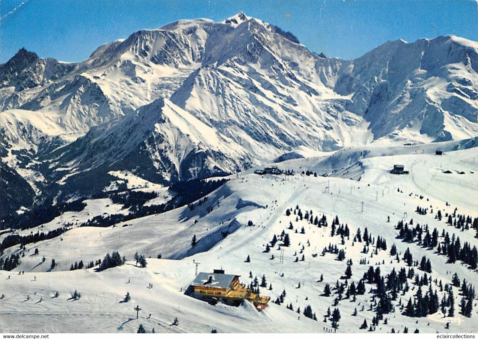 Mégève        74          Vue Générale Aérienne Et Le Mont D'Arbois     10x15   - 1972  -      (voir Scan) - Andere & Zonder Classificatie