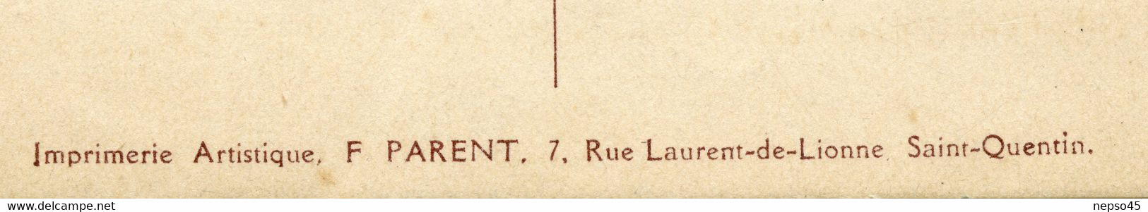Carillonneur Gustave Cantelon.Saint-Quentin.souvenir Des Fêtes Du Carillon Juin 1924.sonnerie Sanche Réglée Par Cantelon - Inauguraciones