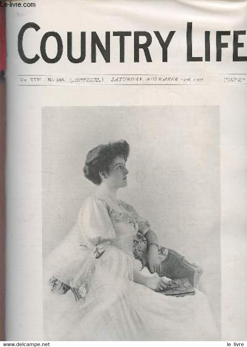 Country Life Vol.XXII N°568 Saturday November 23rd 1907 - Our Portrait Illustration : Lady Lettice Cholmondeley - Close - Language Study