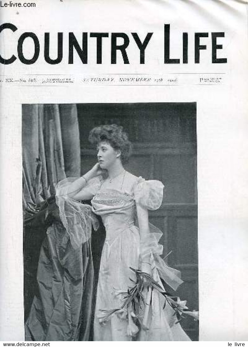 Country Life Vol.XX N°515 Saturday November 17th 1906 - Our Portrait Illustration Lady Evelyn Innes-Ker - The Butter We - Language Study