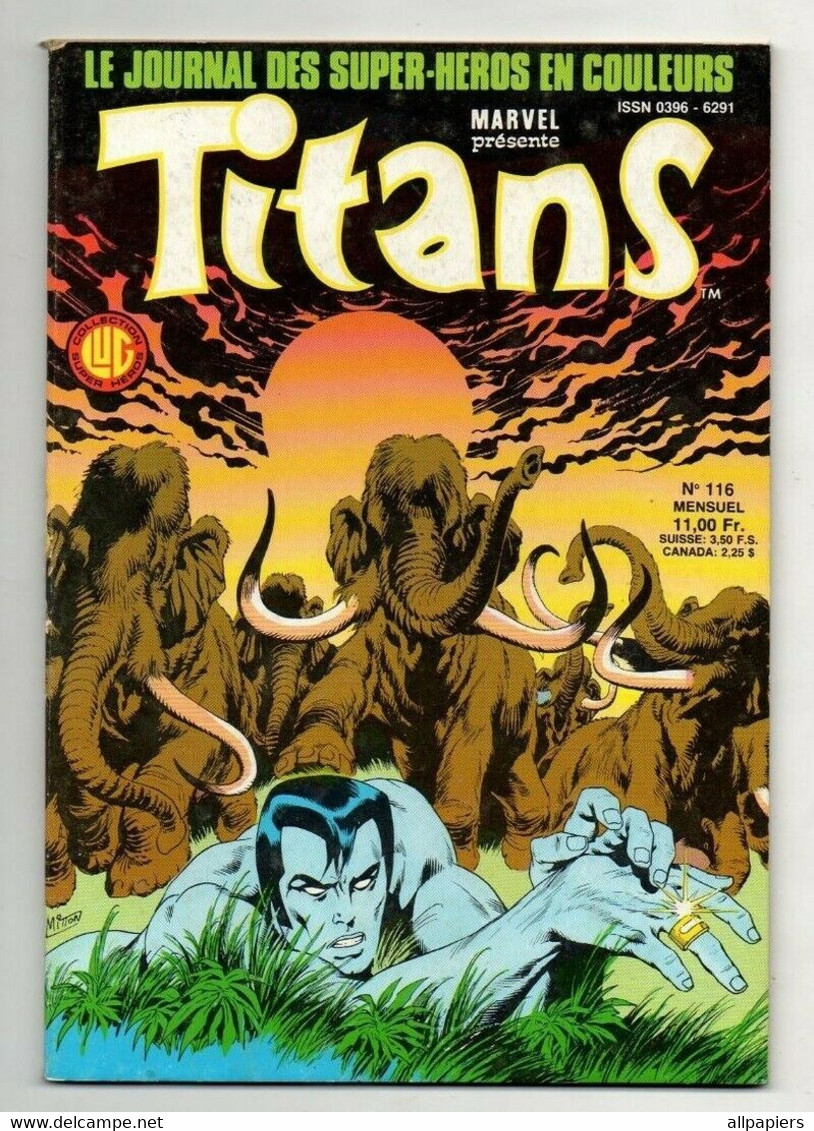 Titans N°116 Les Nouveaux Mutants - Kronos De 1988 - Titans