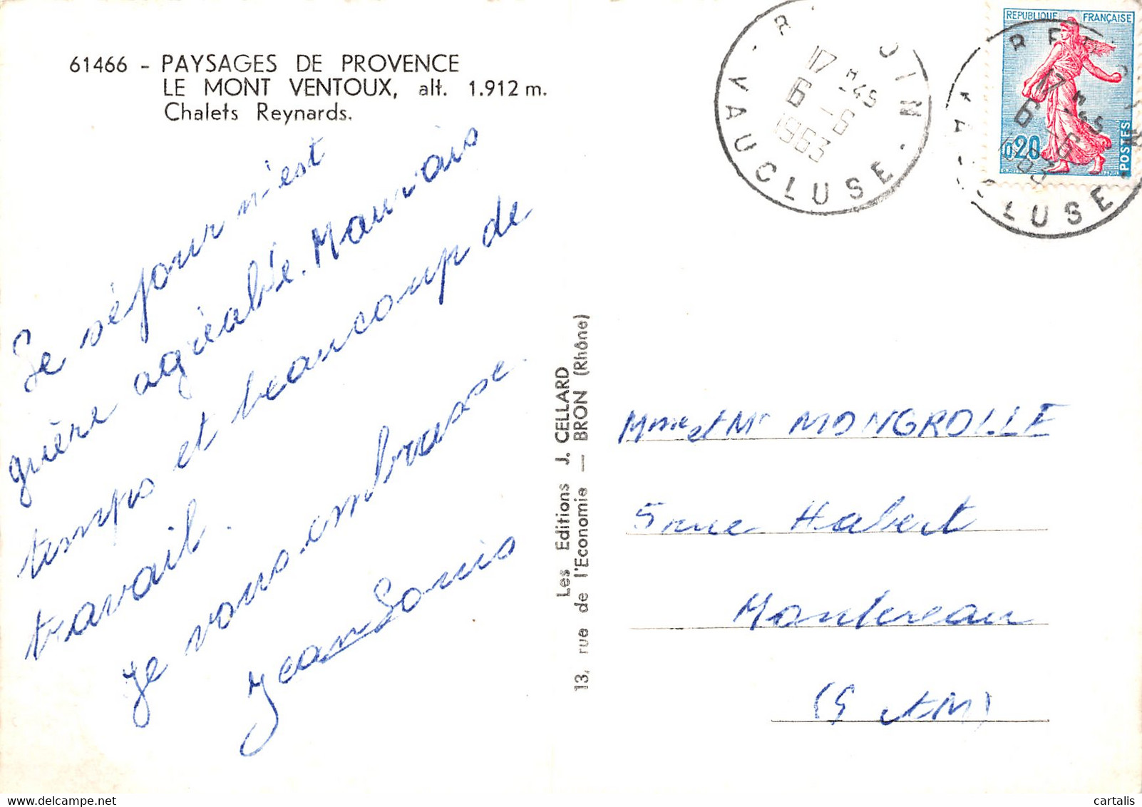 84-LE MONT VENTOUX-N°3852-A/0341 - Other & Unclassified