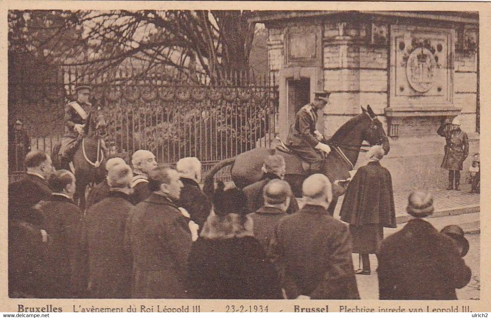 AK Bruxelles - L'avènement Du Roi Léopold III - Le Bourgemestre Max Souhaite La Bienvenue (55286) - Personaggi Famosi