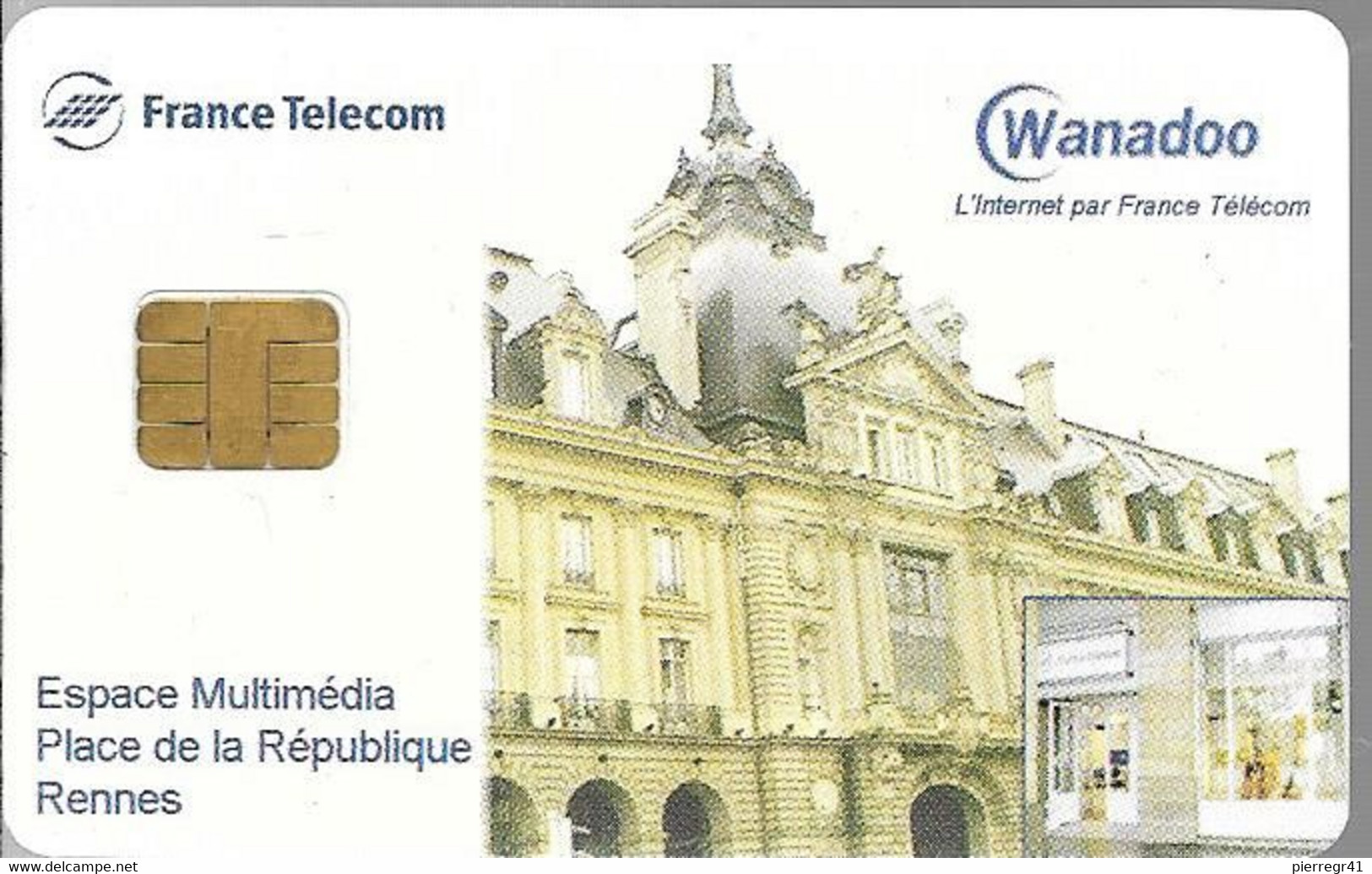 CARTE-PUCE-WEB-CFT1-FRANCE TELECOM-ESPACE RENNES-TBE-RARE - Autres & Non Classés