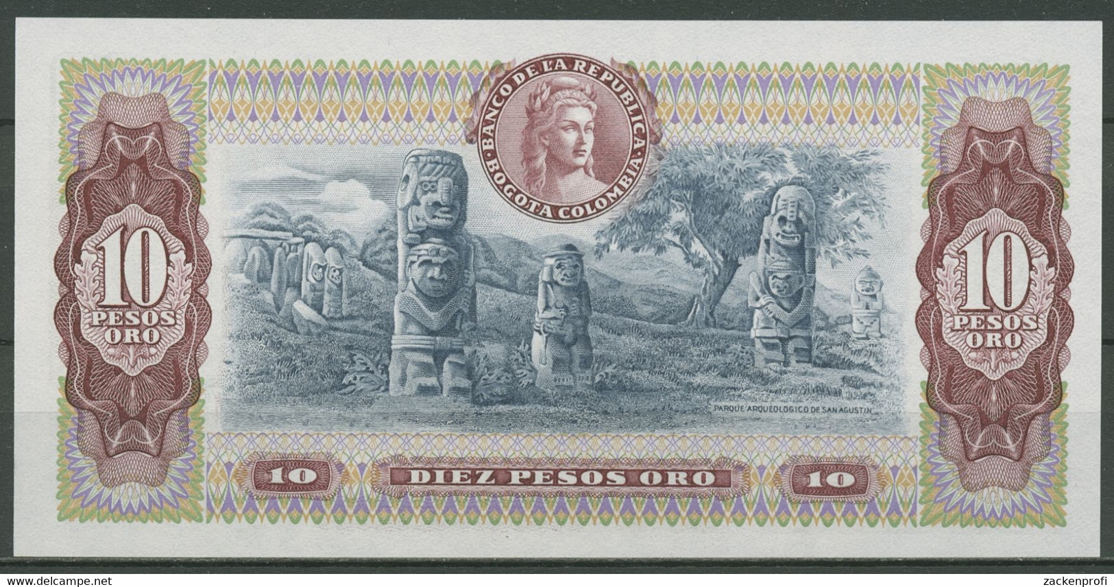 Kolumbien 10 Pesos 7.8.1980, KM 407 G Kassenfrisch (K541) - Colombia