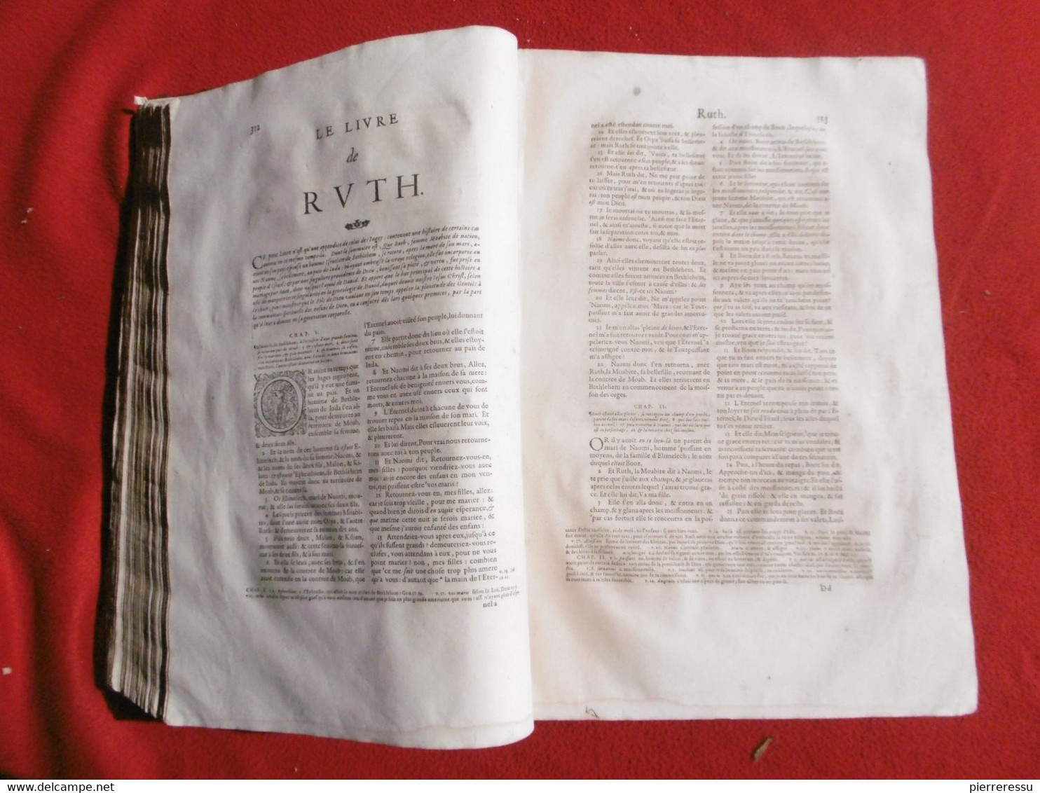 LA SAINTE BIBLE INTERPRETEE PAR JEAN DIODATI 1644 GENEVE PIERRE CHOUET RRRRRRRRRRRR