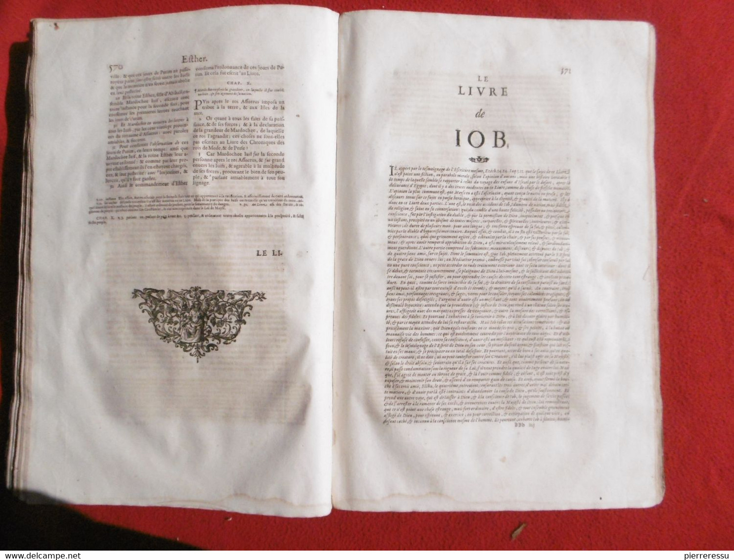 LA SAINTE BIBLE INTERPRETEE PAR JEAN DIODATI 1644 GENEVE PIERRE CHOUET RRRRRRRRRRRR