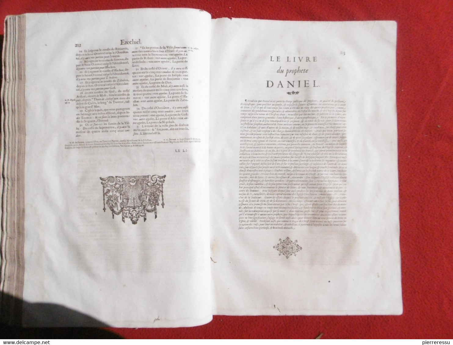 LA SAINTE BIBLE INTERPRETEE PAR JEAN DIODATI 1644 GENEVE PIERRE CHOUET RRRRRRRRRRRR