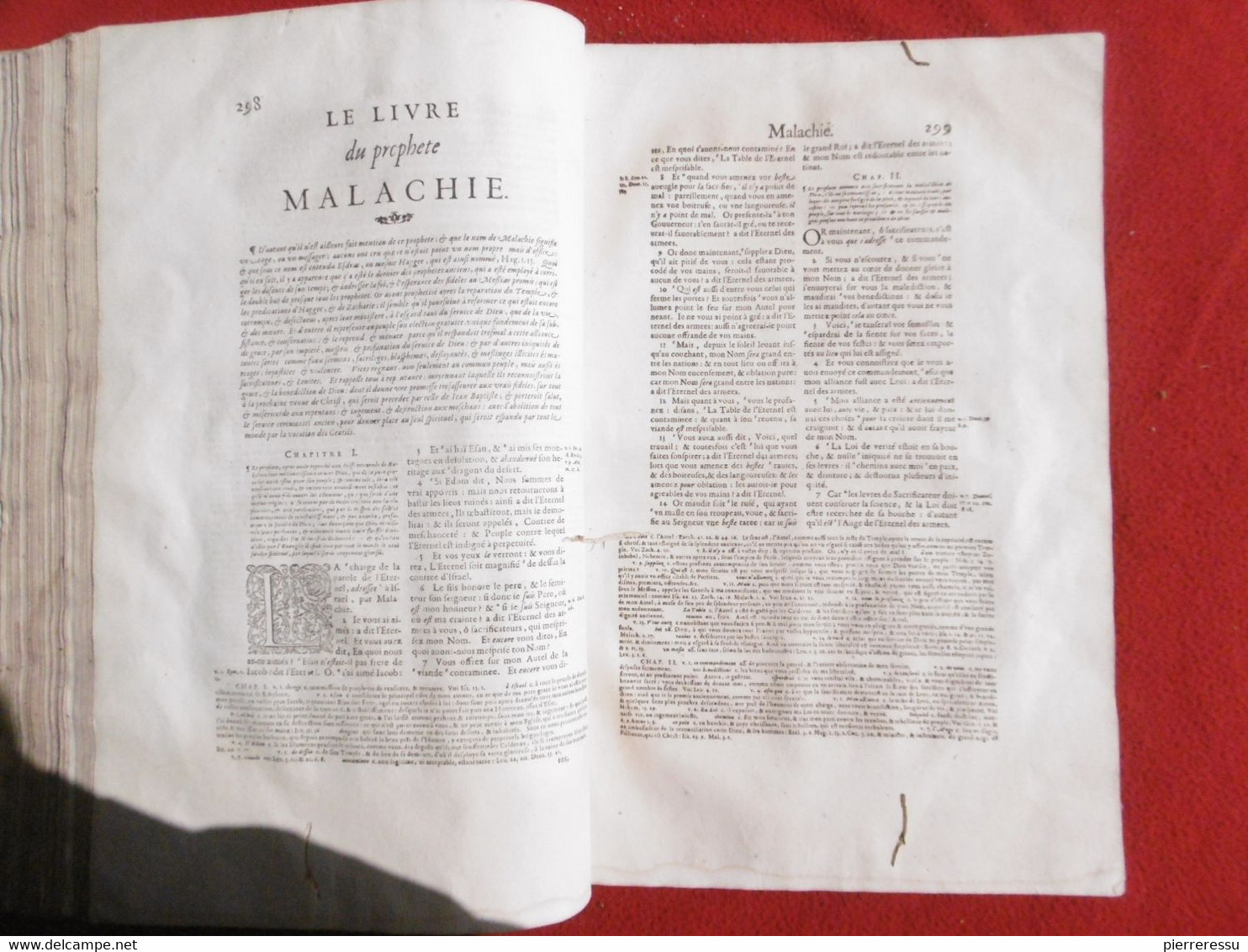 LA SAINTE BIBLE INTERPRETEE PAR JEAN DIODATI 1644 GENEVE PIERRE CHOUET RRRRRRRRRRRR