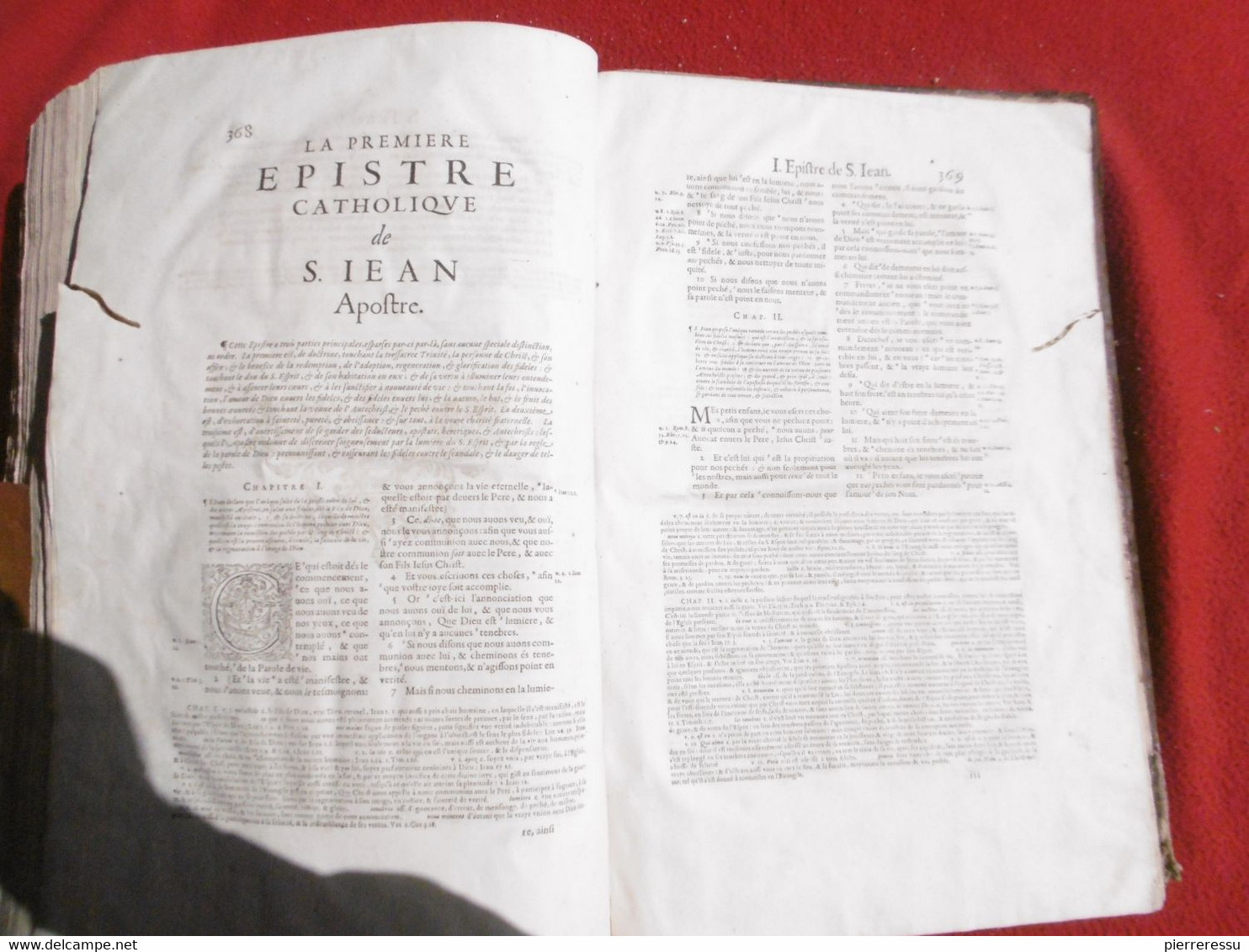 LA SAINTE BIBLE INTERPRETEE PAR JEAN DIODATI 1644 GENEVE PIERRE CHOUET RRRRRRRRRRRR